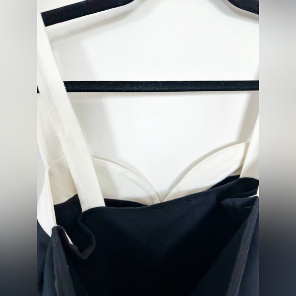 Reformation Harlan Knit Top black white peekaboo medium NWOT - Picture 7 of 9